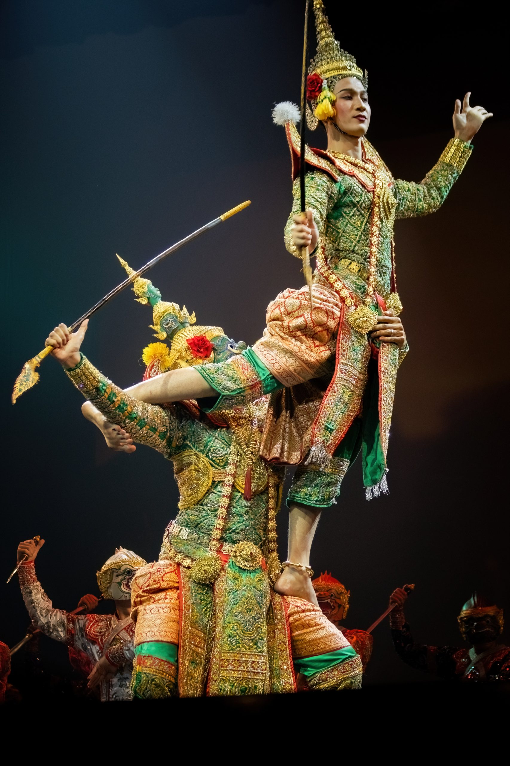 Thai masked dance drama performance in Bangkok Thailand